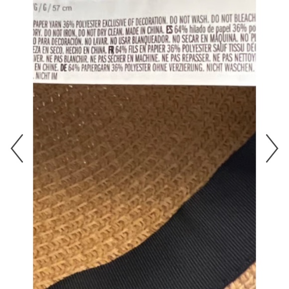 Saks 5th Ave Beach sunhat Sun Hat - Picture 10 of 12